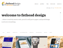 Tablet Screenshot of fatheaddesign.com